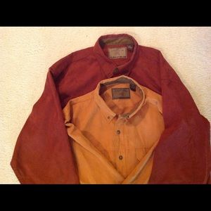 Set of two long sleeve shirts.